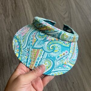 Vintage jones New York signature paisley print tennis visor